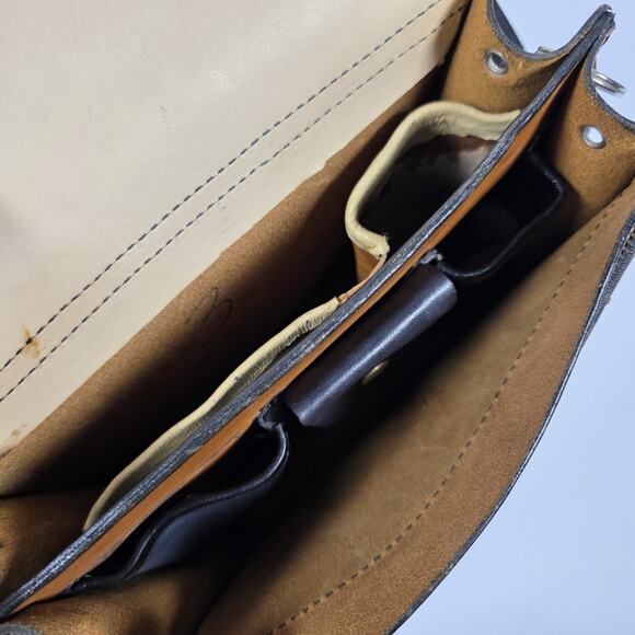 Western Hand Tooled Leather Purse Hippie Boho Embossed Shoulder Bag Western - Picture 7 of 16